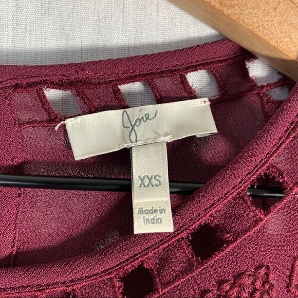 Joie Raisin Gaiane Embroidered Eyelet Blouse - Picture 6 of 11